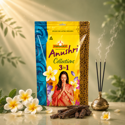Mangaldeep Anushri collections 3 in1 - Ziplock pack