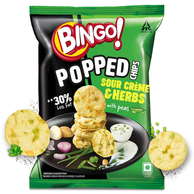 Bingo! Popped Chips Sour Cream N Shallot