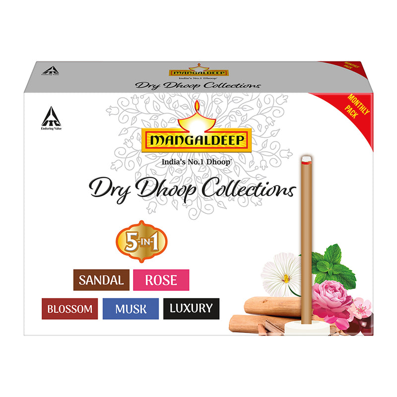 Mangaldeep Dry Dhoop Sticks 5 in 1