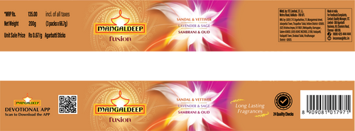 Mangaldeep Fusion Incense Sticks