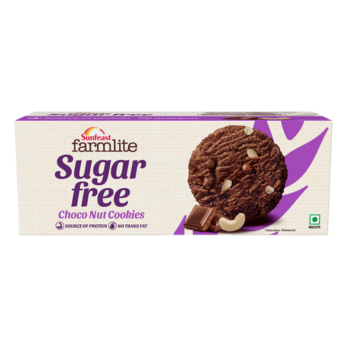 Sunfeast Farmlite Sugarfree Cookies - Choconut 100g